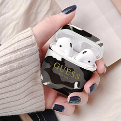 Acheter Guess Maroquinerie Étui AirPods Silicone Semi-rigide Design Camouflage Guess - Gris