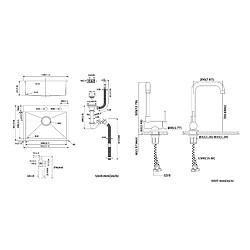 Acheter Auralum MAX Évier Cuisine 1 Bac 55*45CM Évier Encastré et à Poser avec Distributeur de Savon+Mitigeur Cuisine Rabattable Pivotant 360° Eau froid Chaud