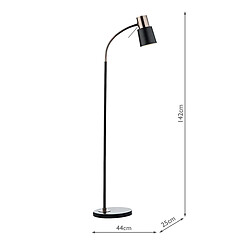 Acheter Luminaire Center Lampadaire Bond cuivre et noir 1 ampoule