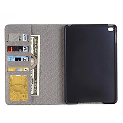 Acheter Wewoo Smart Cover gris pour iPad Mini 4, livraison aléatoire cartes et portefeuille Carte motif horizontal Flip Smart étui en cuir avec titulaire fentes