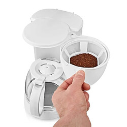 NEDIS Cafetière Machine à café Electrique Blanche 1.25L 750W + Presse-Agrumes 30W 0.7L BLANC + Grille-pain Blanc