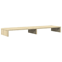 vidaXL Support de moniteur chêne sonoma 100x27x10 cm bois d'ingénierie