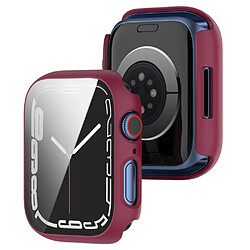 Coque en TPU anti-griffes, rouge vin pour votre Apple Watch Series 7 41mm