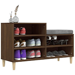 Avis vidaXL Armoire à chaussures Chêne marron 102x36x60cm Bois d'ingénierie