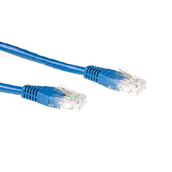 Eminent CAT6A UTP 3m câble de réseau U/UTP (UTP) Bleu