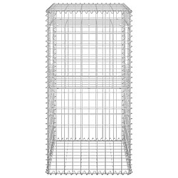 Avis vidaXL Poteau à panier de gabion 50x50x100 cm Fer