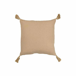 Paris Prix Coussin Déco Fleur Floches 43x43cm Beige