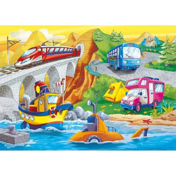 Clementoni - 21619 - SuperColor 2x60 pieces - Means of Transport