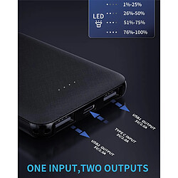 Avis SANAG Mini Batterie Externe, Powerbank 5000Mah Batterie 2 Ports Usb Sortie (5V 2.0A) Portable Ultra Chargeur.\U2026