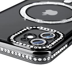 Avis Avizar Coque Diamant pour iPhone 11 Protection MagSafe Contour Strass Noir