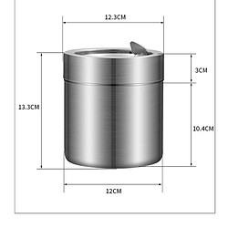 Universal Tableaux, poubelles, voitures, cendriers, mini outils en acier inoxydable, couvercle anti-vent (argent) pas cher