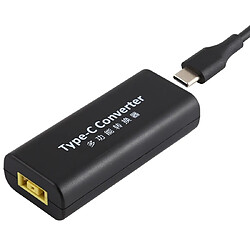 Wewoo Chargeur Adaptateur de connecteur d'alimentation femelle carré / vers USB-C / type C avec câble USB-C / C de 15 cm 