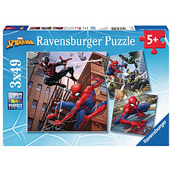 Ravensburger Puzzles 3x49 p - Spider-man en action