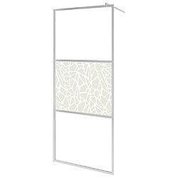 Avis Maison Chic Paroi de douche | Écran de douche | Cloison de douche et étagère Chrome 100x195cm Verre ESG&Aluminium -GKD17526