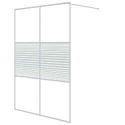 Maison Chic Paroi de douche | Écran de douche | Cloison de douche Blanc 140x195 cm Verre ESG transparent -GKD34813