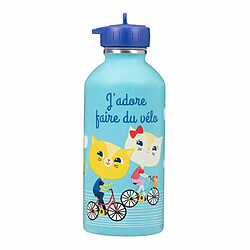 TOGA Gourde métal inox Enfant - Vélo Et Chats