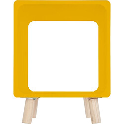 Avis Atmosphera, Createur D'Interieur 2 Tables de chevet Moderne - L. 35 x l. 35 cm - Jaune moutarde