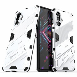 Coque en TPU Conception hybride anti-chute avec béquille blanc pour votre Xiaomi Redmi K40 Gaming