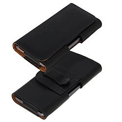 Avizar Étui Smartphone Universel Pochette Ceinture Clip + Passant Taille SL - Noir