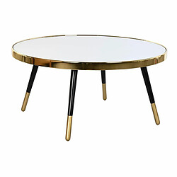 Table Basse DKD Home Decor Glamour Doré Argenté Acier Miroir 82,5 x 82,5 x 40 cm