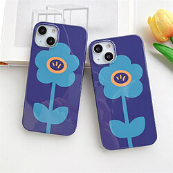 GUPBOO Étui pour iPhone11ProMax Etui téléphone portable graffiti fleur littéraire niche silicone