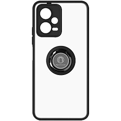 Avizar Coque pour Xiaomi Redmi Note 12 5G Bague Métallique Support Vidéo Noir