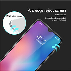 Wewoo Film de verre trempé plein écran 9H 2.5D pour Xiaomi Mi 9 SE (noir)