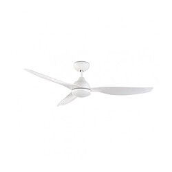 Leds C4 Plafonnier ventilateur Nepal Verre,acier Opale, blanc brillant 34,7 Cm