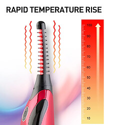 Universal Clips à cils électriques USB rechargeables Chauffage électrique des cils Repassage électrique à long terme Clips à cils | Appareil de beauté pour la maison (rouge) pas cher