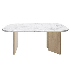 But Table basse QUARTZ avec plateau effet marbre 