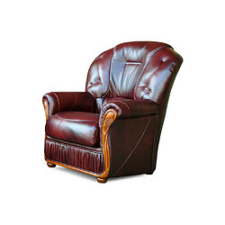 Acheter Vente-Unique Canapé 3 places et un fauteuil 100% cuir de buffle bordeaux DAPHNE