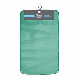 Avis Paris Prix Tapis de Bain Microfibre Relief 45x75cm Tilleul