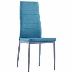 Maison Chic Table + chaises à manger| Ensemble de 5 salle à manger Bleu -GKD95451 pas cher