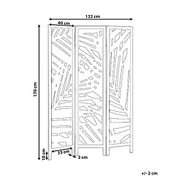 Avis Beliani Décorations VERNAGO 122 cm 170 cm Bois clair