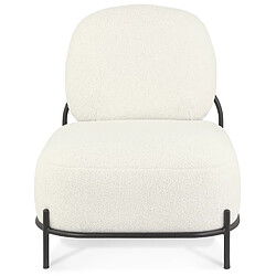 Avis Alterego Fauteuil 'ORSO LOUNGE' en tissu bouloché beige