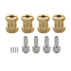 Adaptateur D'entraînement De Moyeu Hexagonal De Roue En Laiton RC 4 Pièces Pour Chenille Axiale Scx10 RC 17mm