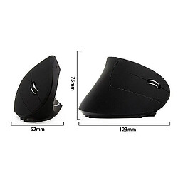 Universal USB 2.4G Wireless Ergonomic Vertical Mouse Design Optical 6D 1600DPI Game Mouse pour la main droite,