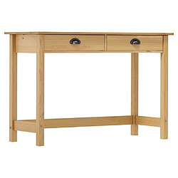 Maison Chic Table console | Meuble d'entrée | Table d'appoint Hill Range avec 2 tiroirs 110x45x74 cm Pin solide -GKD88623