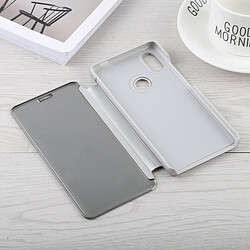 Wewoo Coque Housse en cuir pour miroir Xiaomi Mi 8 avec support argent pas cher