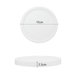 NETTLIFE Plafonnier LED IP44 8W Rond 3000K 17cm Plate pour Salle de Bain Chambre Éclairage de Plafond Cuisine Couloir pas cher