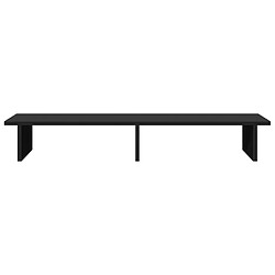 Avis vidaXL Support de moniteur noir 100x27x15 cm bois d'ingénierie