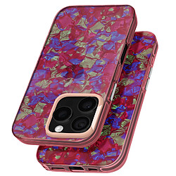 Avizar Coque pour iPhone 16 Pro Antichoc Souple Tutti Frutti Rose