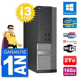 PC Dell OptiPlex 7020 SFF Intel i3-4130 RAM 16Go Disque Dur 2To Windows 10 Wifi - Occasion