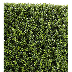 Pegane Plante artificielle haute gamme Spécial extérieur/Buis artificiel Haie de structure en métal coloris vert - Dim : 100 x 25 x 100 cm