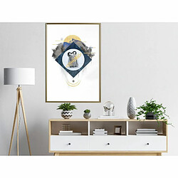 Paris Prix Affiche Murale Encadrée Little Penguins 40 x 60 cm Or