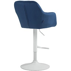 Acheter Non Tabouret de bar Natoma velours blanc