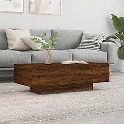 Maison Chic Table basse pour salon | Table à café chêne marron 100x49,5x31 cm bois d'ingénierie -GKD90929