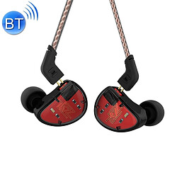 Wewoo Ecouteurs intra-auriculaires Bluetooth HiFi avec fer, dix unités, sans microphone (rouge)