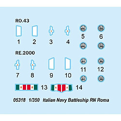 Trumpeter Maquette Bateau Italian Navy Battleship Rn Roma pas cher