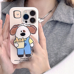 GUPBOO Étui pour iPhone11 Support de boîtier de téléphone portable de dessin animé de chien de pain de style coréen femelle